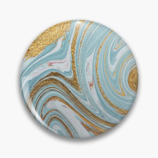 Item preview, Marbled Art Pattern in Beautiful Blue Waves Turquoise Water designed and sold by ArtBIU.