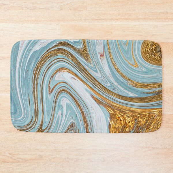 Item preview, Marbled Art Pattern in Beautiful Blue Waves Turquoise Water designed and sold by ArtBIU.