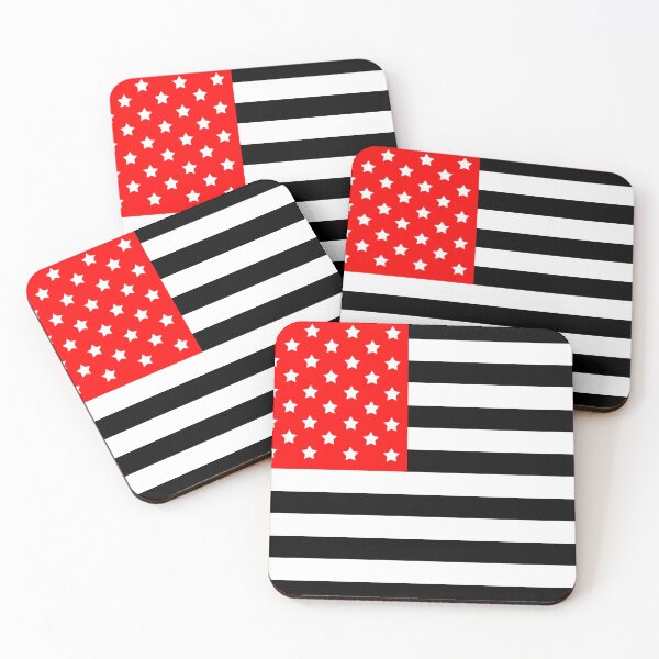 Item preview, Red, White, and Black American Flag designed and sold by youneekart.