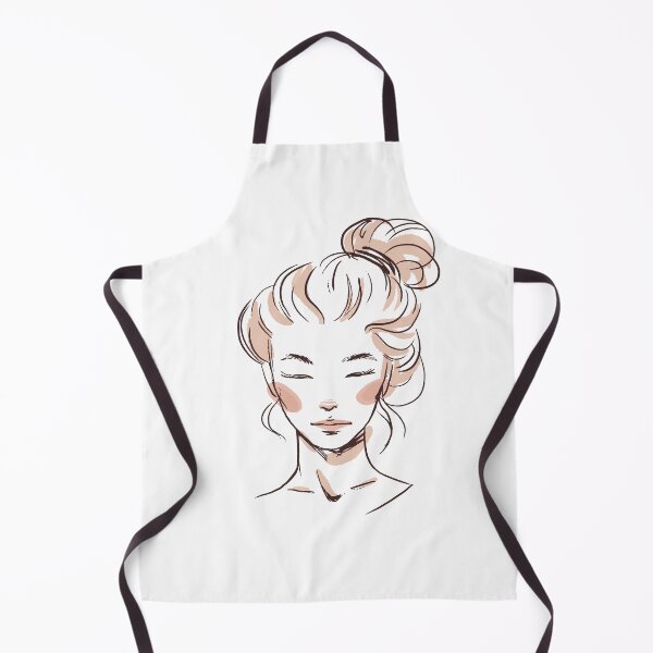 Item preview, Girl with messy braid hand drawn woman designed and sold by AaaleXX.