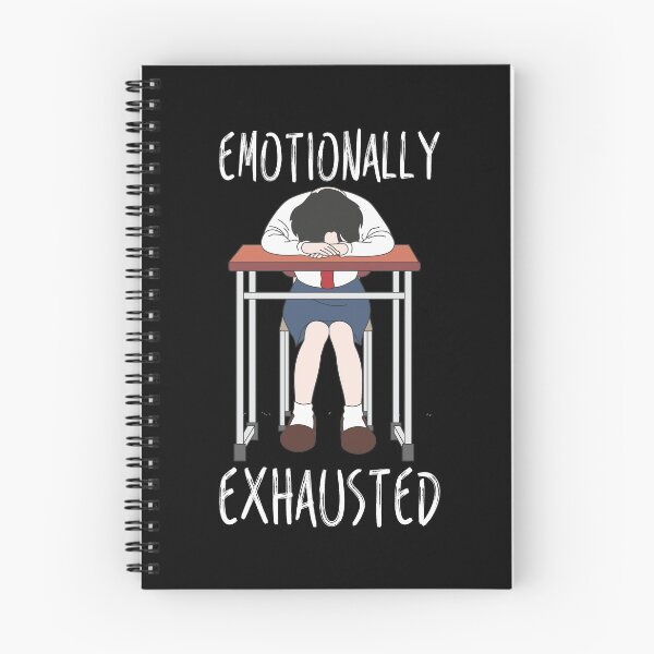 Item preview, Emotionally Tired School Girl In Uniform On Desk designed and sold by crazycollective.