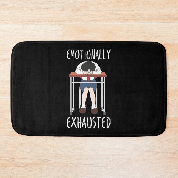 Item preview, Emotionally Tired School Girl In Uniform On Desk designed and sold by crazycollective.