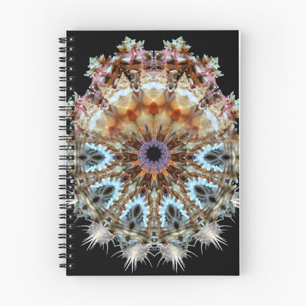 Item preview, Kaleidoscope, mandala, photo art made of shells, psychedelic, crazy pattern designed and sold by 1001karte.