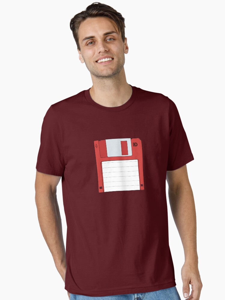 Thumbnail 1 of 7, Essential T-Shirt, 3.5" HD Floppy Disc (Red) designed and sold by thedrumstick.