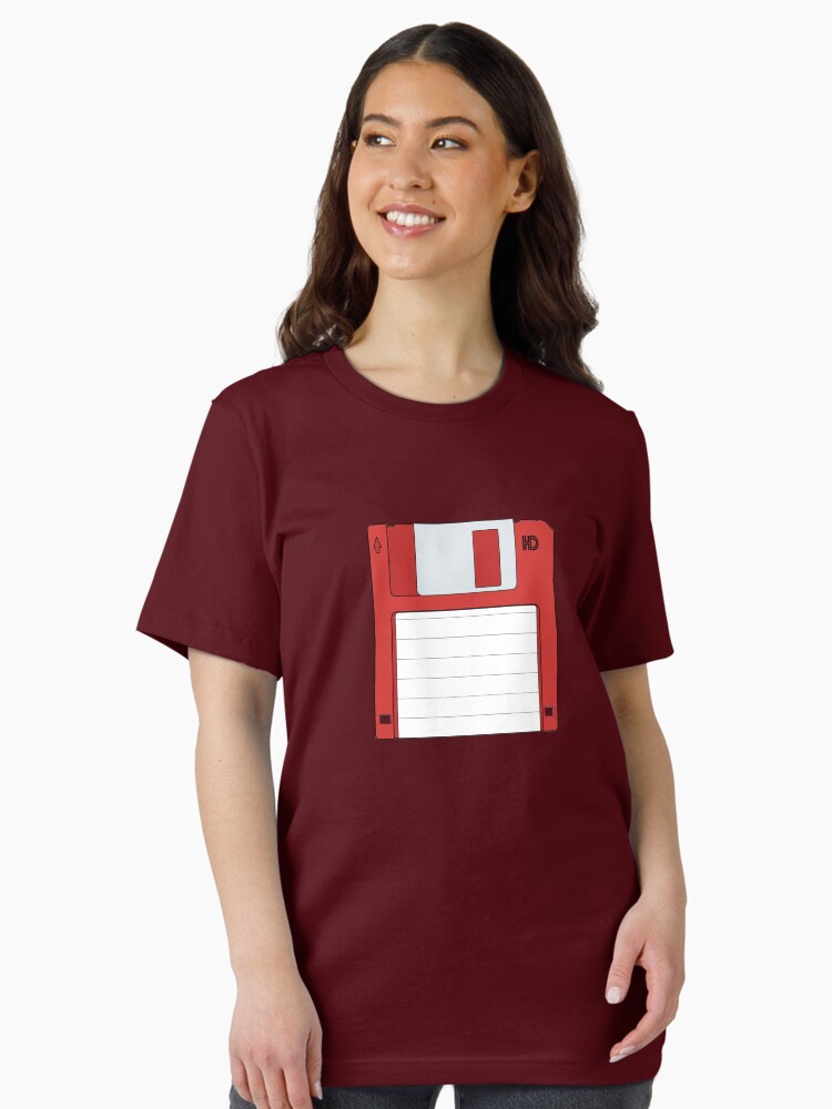 Thumbnail 2 of 7, Essential T-Shirt, 3.5" HD Floppy Disc (Red) designed and sold by thedrumstick.