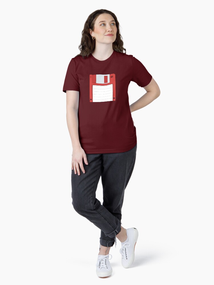 Thumbnail 4 of 7, Essential T-Shirt, 3.5" HD Floppy Disc (Red) designed and sold by thedrumstick.
