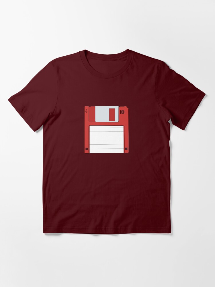 Thumbnail 3 of 7, Essential T-Shirt, 3.5" HD Floppy Disc (Red) designed and sold by thedrumstick.