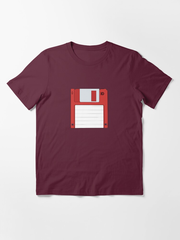 Thumbnail 2 of 7, Essential T-Shirt, 3.5" HD Floppy Disc (Red) designed and sold by thedrumstick.