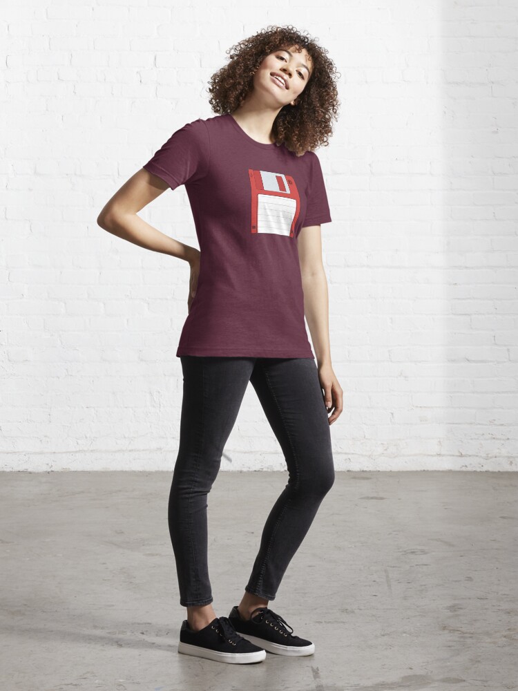 Alternate view of 3.5" HD Floppy Disc (Red) Essential T-Shirt