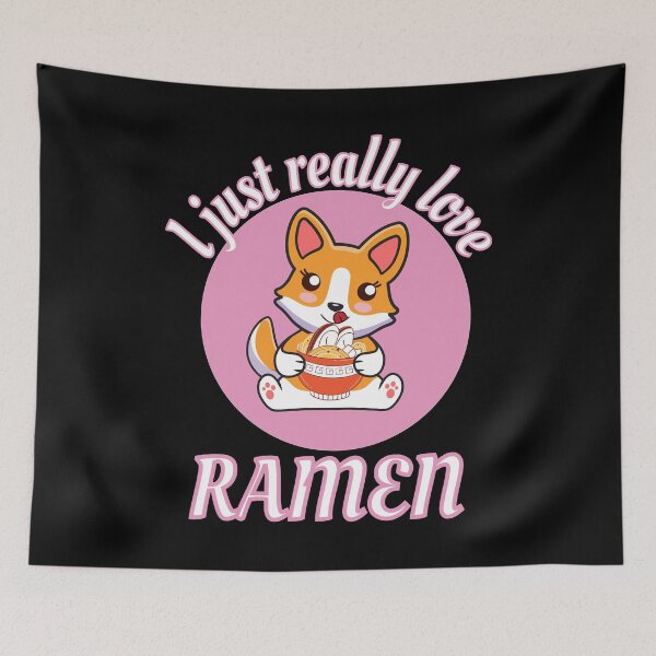 Item preview, Realmente amo el ramen, camisa para perros, camisa corgi, corgi kawaii, camisa ramen, camisa de fideos, corgi ramen, camisa kawaii designed and sold by T-DESIGNEDZ.