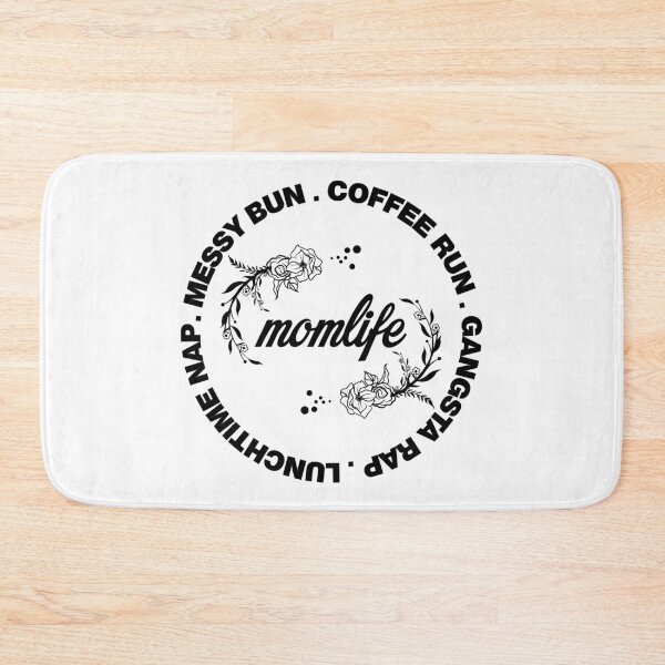 Item preview, messy bun coffee run gangsta rap lunchtime nap mom life designed and sold by UrahGo.