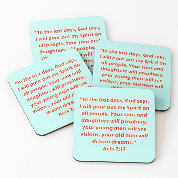Item preview, Bible Verse Acts 2:17 designed and sold by Prayingwarrior.