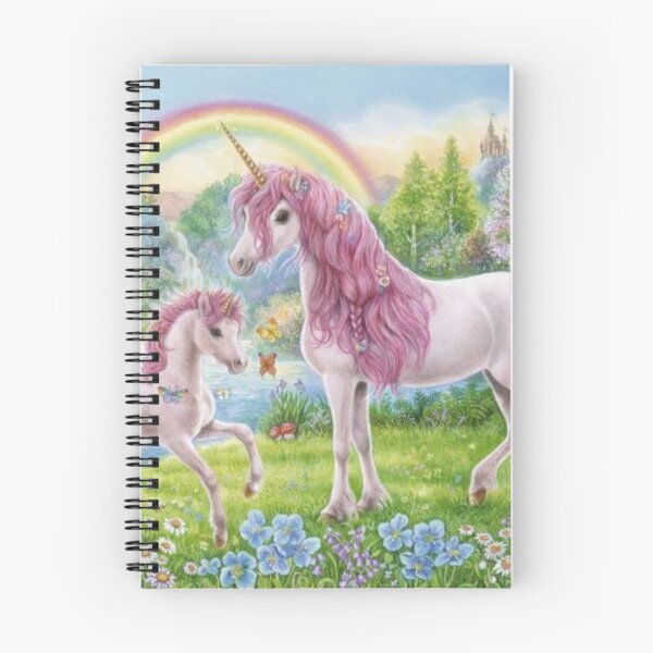 Item preview, Unicorn family in Rainbow Magical forest. designed and sold by slashrose4ever.
