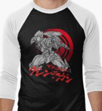 Camiseta ¾ bicolor para hombre Gurren-Lagann