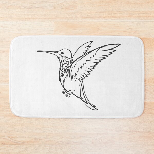 Item preview, Black and White Hummingbird designed and sold by The White Bat.