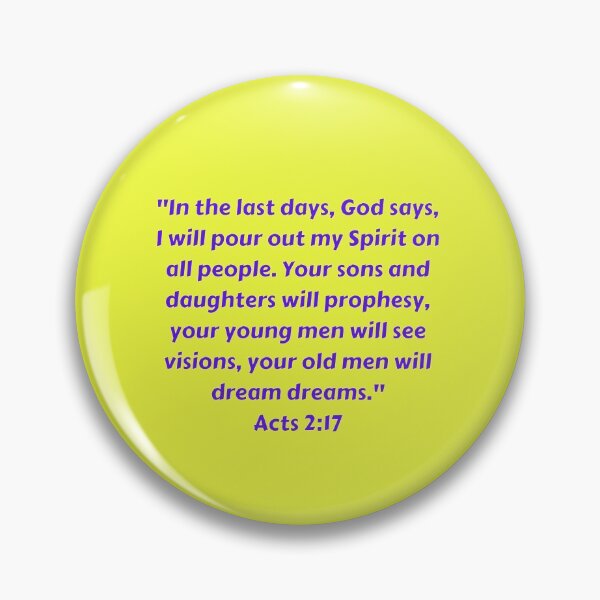 Item preview, Bible Verse Acts 2:17 designed and sold by Prayingwarrior.