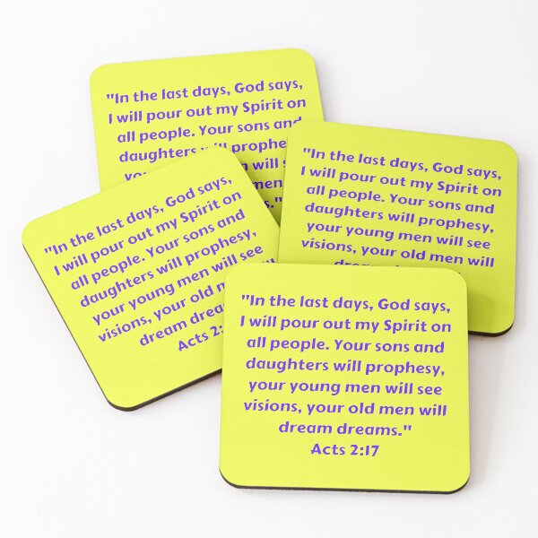 Item preview, Bible Verse Acts 2:17 designed and sold by Prayingwarrior.