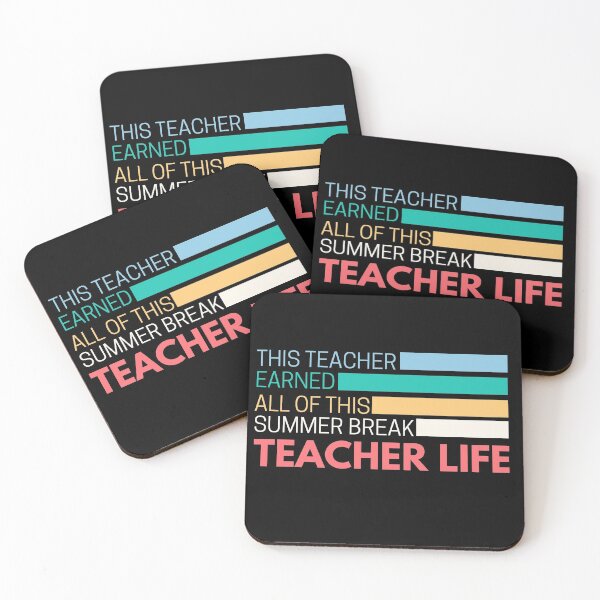 Item preview, This Teacher Earned All of This Summer Break Teacher Life designed and sold by sinceanna.