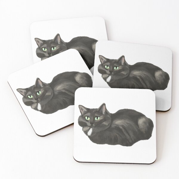 Item preview, Cute little fluffy cat designed and sold by Boba Fauvette.