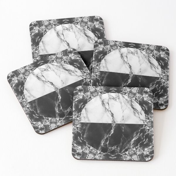 Item preview, Black Marble Stone White Carerra designed and sold by geodeart.