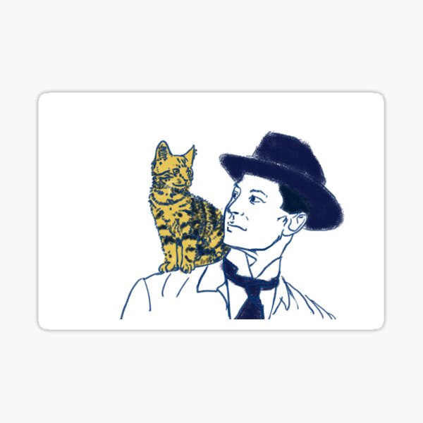 Shoulder Cat Sticker