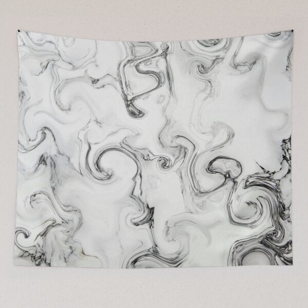 Item preview, White Carerra Marble Paint Pour designed and sold by geodeart.