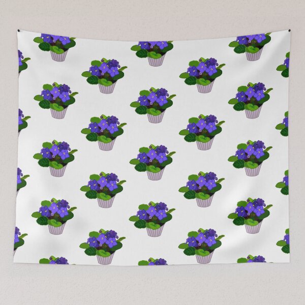 Item preview, African Violet (Saintpaulia ionantha) designed and sold by Andie Janik.