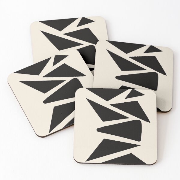 Item preview, Black minimalist primitive tribal geometric balance abstract modern Nordic Boho Minimalistic triangles Mid Century solid soft gradient brush strokes Ink cave design pattern V designed and sold by AbstractTrace.