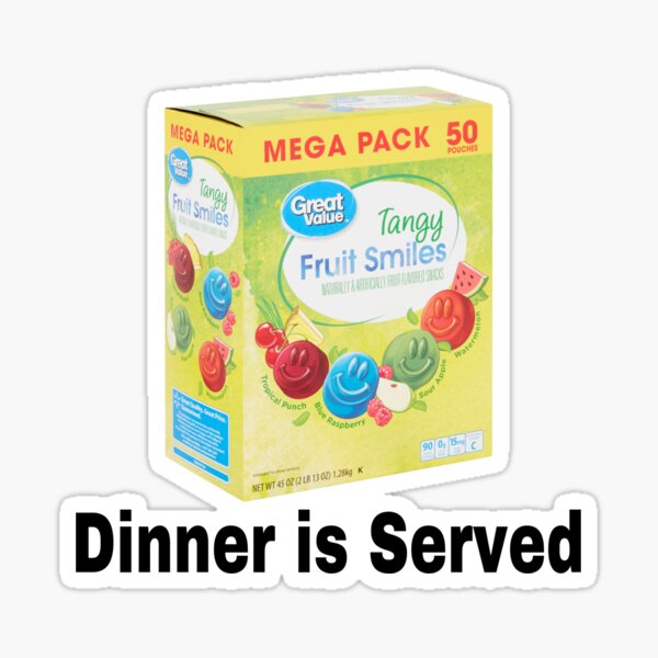 Dinner is served meme Sticker