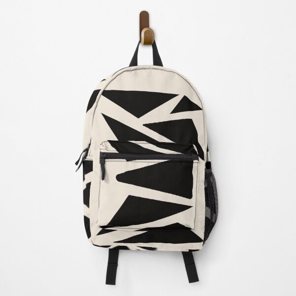 Item preview, Black minimalist primitive tribal geometric balance abstract modern Nordic Boho Minimalistic triangles Mid Century solid soft gradient brush strokes Ink cave design pattern V designed and sold by AbstractTrace.