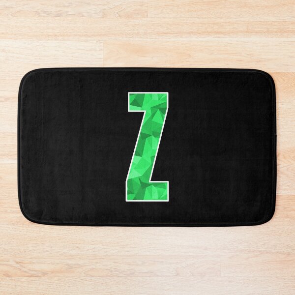 Item preview, Letter Z, Monogram Letter Art of Green Triangle Pattern designed and sold by dylanxh.