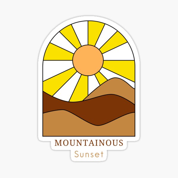 Item preview, Mountainous Sunset designed and sold by Red-ElYoubi.
