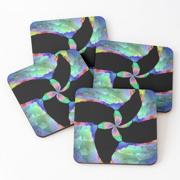 Item preview, Rainbow Tie Dye Crystal Geode Butterfly designed and sold by geodeart.