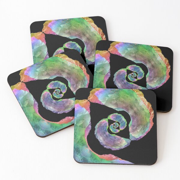 Item preview, Rainbow Tie Dye Crystal Geode Goth designed and sold by geodeart.
