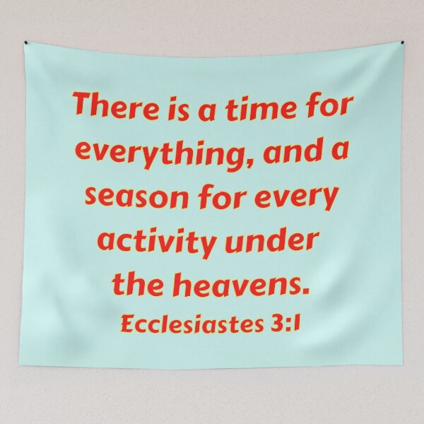 Item preview, Bible Verse Ecclesiastes 3:1 designed and sold by Prayingwarrior.