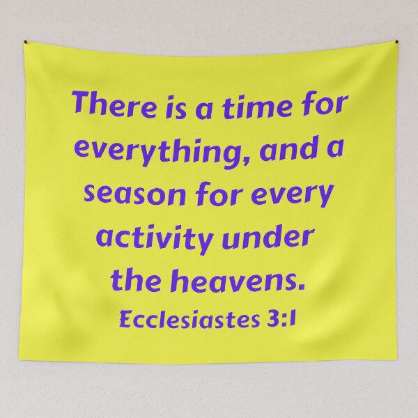 Item preview, Bible Verse Ecclesiastes 3:1 designed and sold by Prayingwarrior.