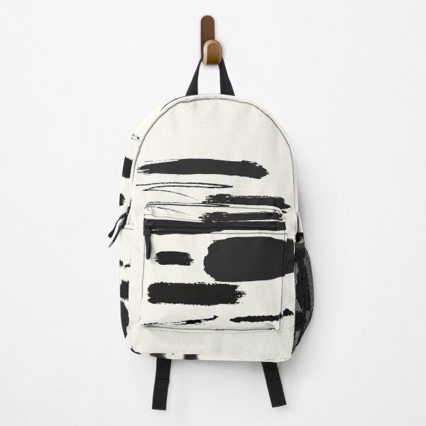 Item preview, Black Brush strokes minimalist primitive tribal geometric balance abstract modern Nordic Boho Minimalistic line art Mid Century solid soft gradient Ink cave design pattern VIII designed and sold by AbstractTrace.