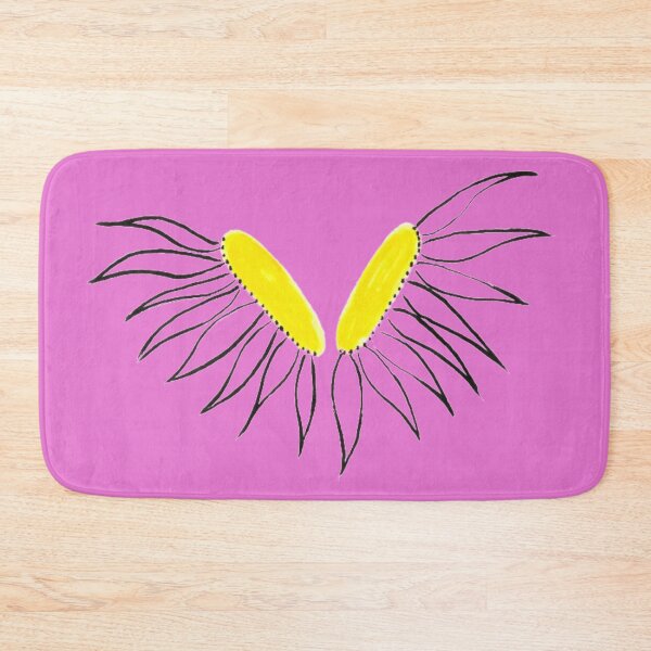 Item preview, Daisy Yellow Coneflower Heads  Pink Petals And Background Hand Drawn designed and sold by H3designs.