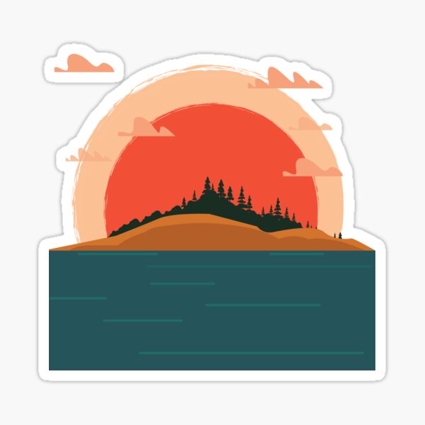 Item preview, Mountainous Sunset designed and sold by Red-ElYoubi.