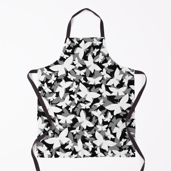 Item preview, Veil of Butterflies, White on Black designed and sold by StephOBrien.
