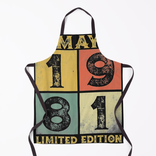 Item preview, 40th Birthday Decorations May 1981 Men Women 40 Years Old T-Shirt designed and sold by Lukifo-Vista.