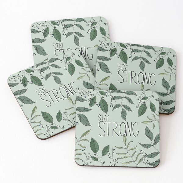 Item preview, Stay Strong Greenery Quote designed and sold by LilliFreckles.