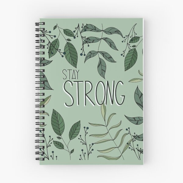 Item preview, Stay Strong Greenery Quote designed and sold by LilliFreckles.