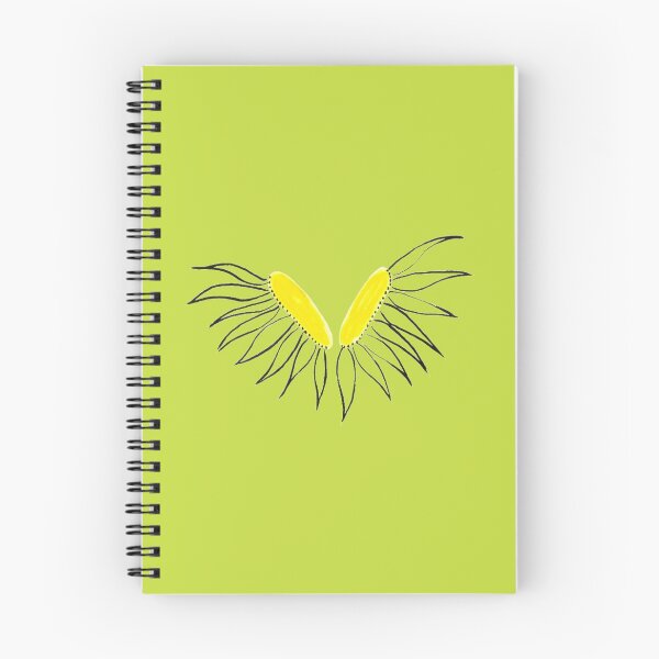 Item preview, Daisy Yellow Coneflower Heads Green Chartreuse Petals Background Hand Drawn designed and sold by H3designs.
