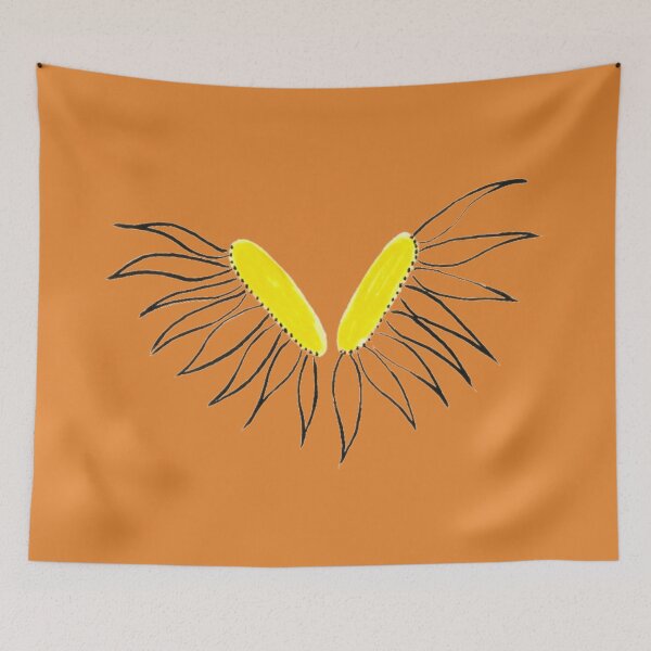 Item preview, Daisy Yellow Coneflower Heads Orange Petals And Background Hand Drawn designed and sold by H3designs.