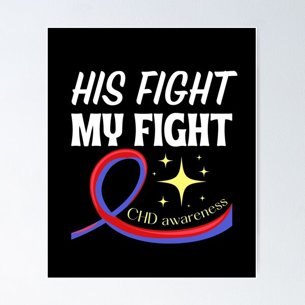 Item preview, His fight my fight chd awareness designed and sold by Tecnofa.