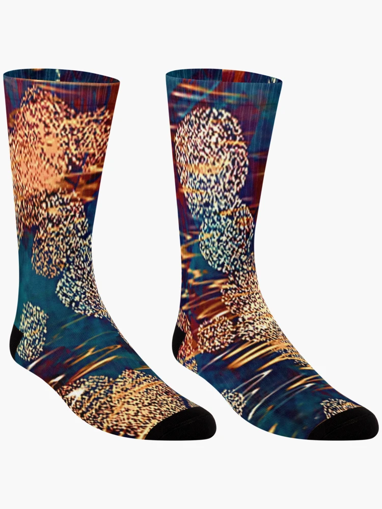Thumbnail 3 of 5, Socks, Abstract thoughts designed and sold by RGiadaArtShop.