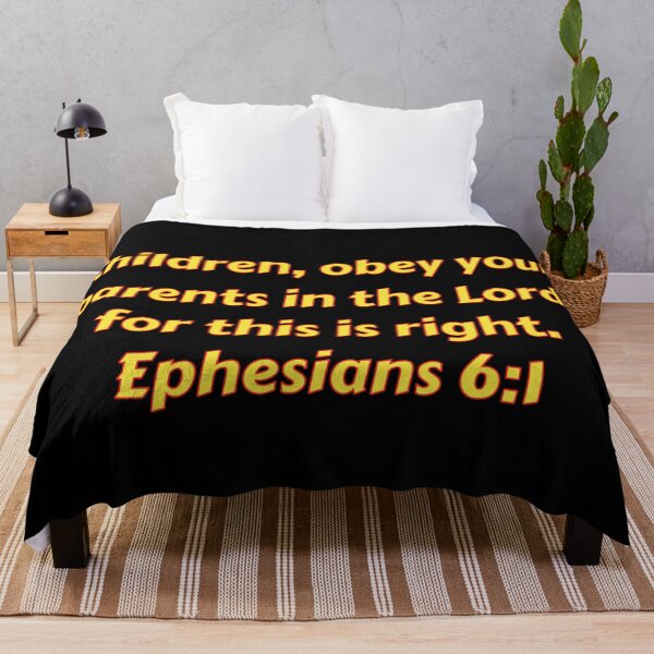 Item preview, Bible Verse Ephesians 6:1 designed and sold by Prayingwarrior.
