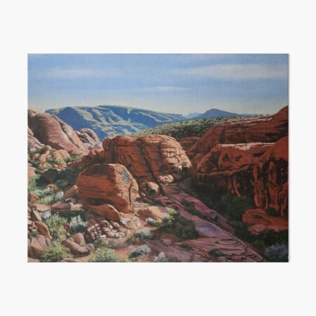 Red Rock in Summer Art Board Print