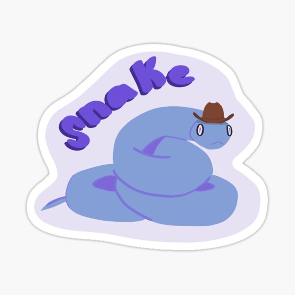 Snake with cowboy hat Sticker